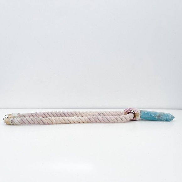 Adina Mills Extra Large Rope Necklace with Crystal Point Pendant - Picture 4 of 10